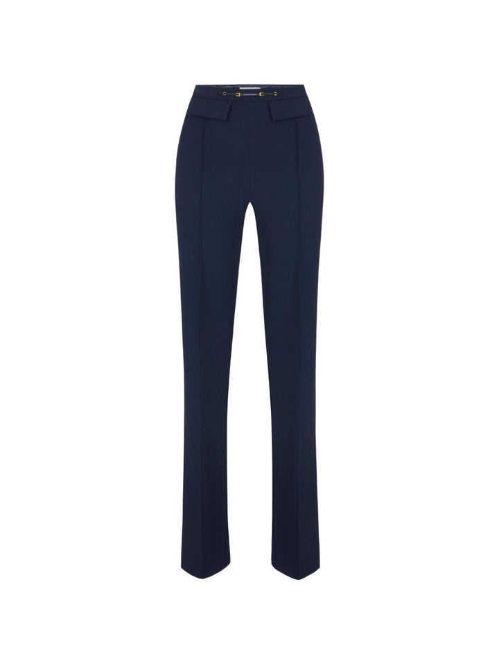 Pantaloni elasticizzati in crêpe 