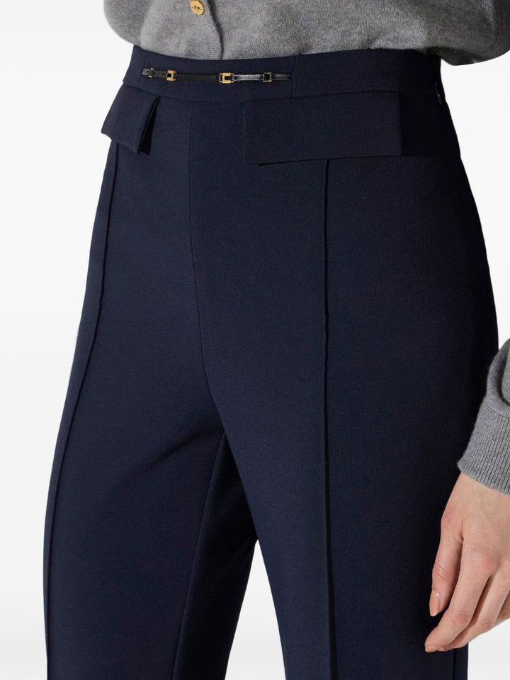 Pantaloni elasticizzati in crêpe 