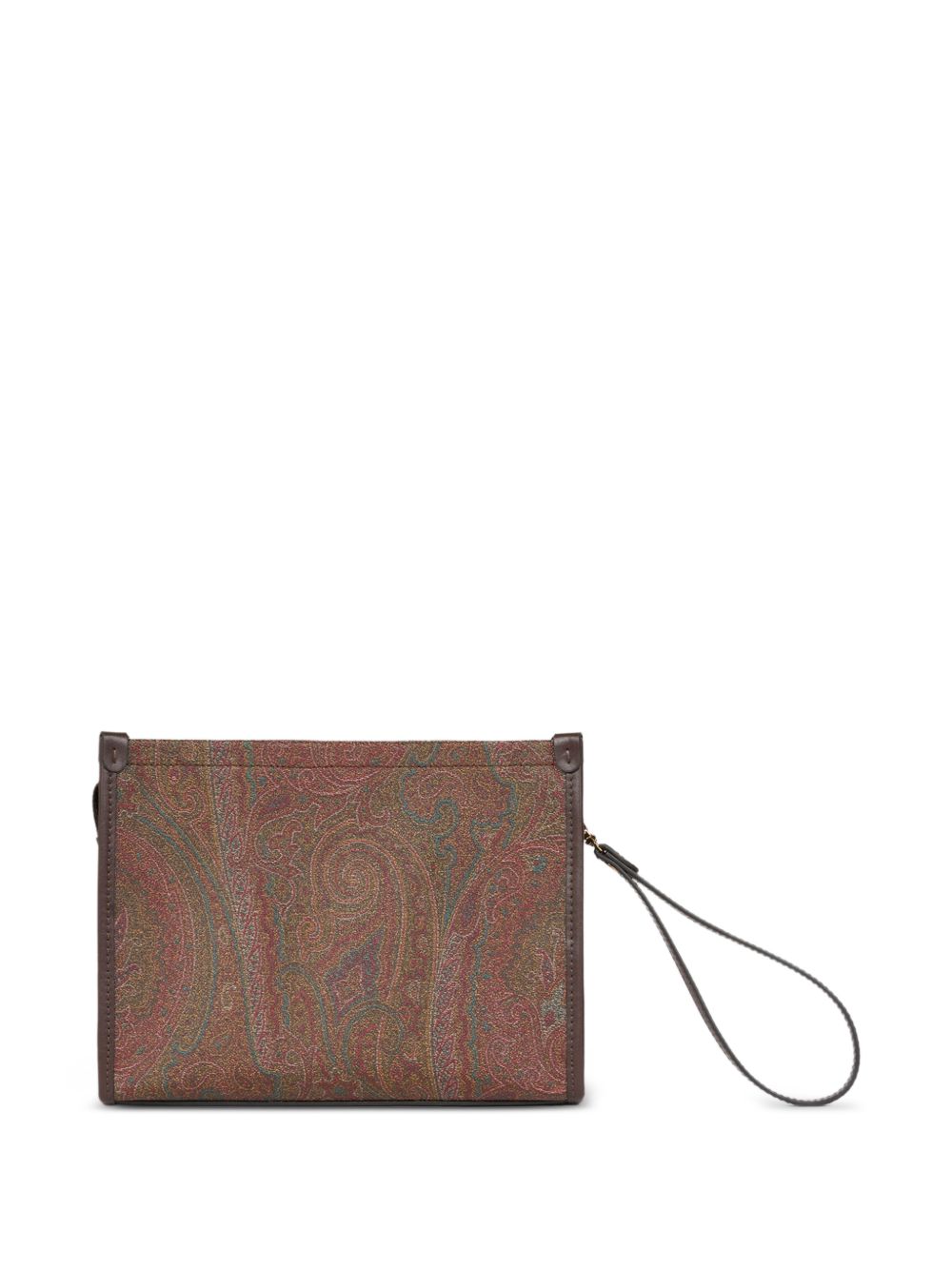 Clutch con stampa paisley 