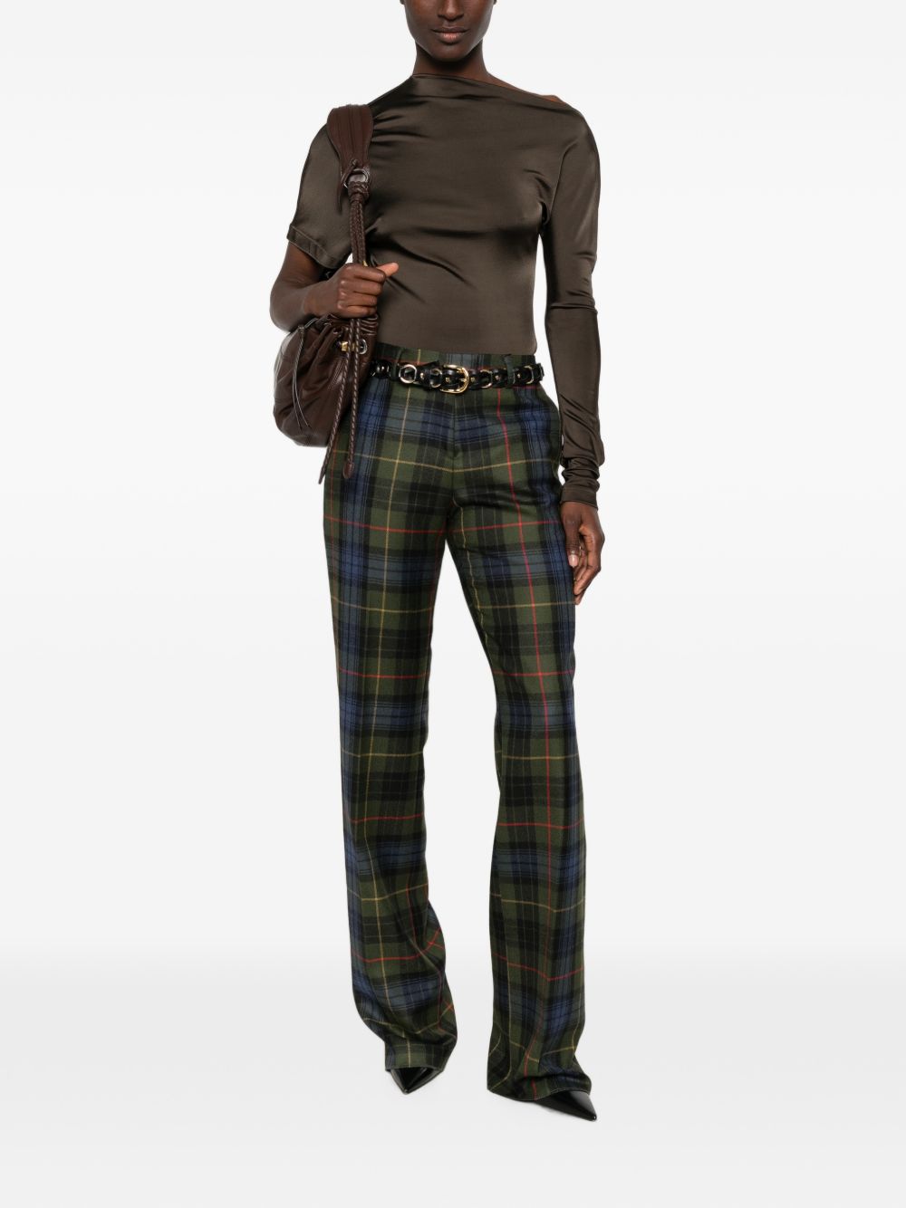 Pantaloni tartan a quadri 