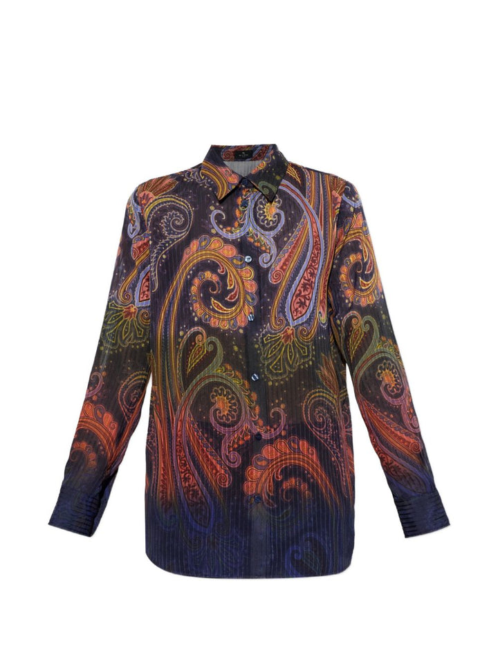 Camicia con stampa paisley 
