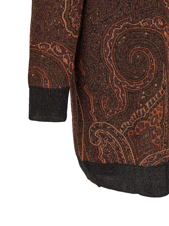 Cardigan con stampa paisley 