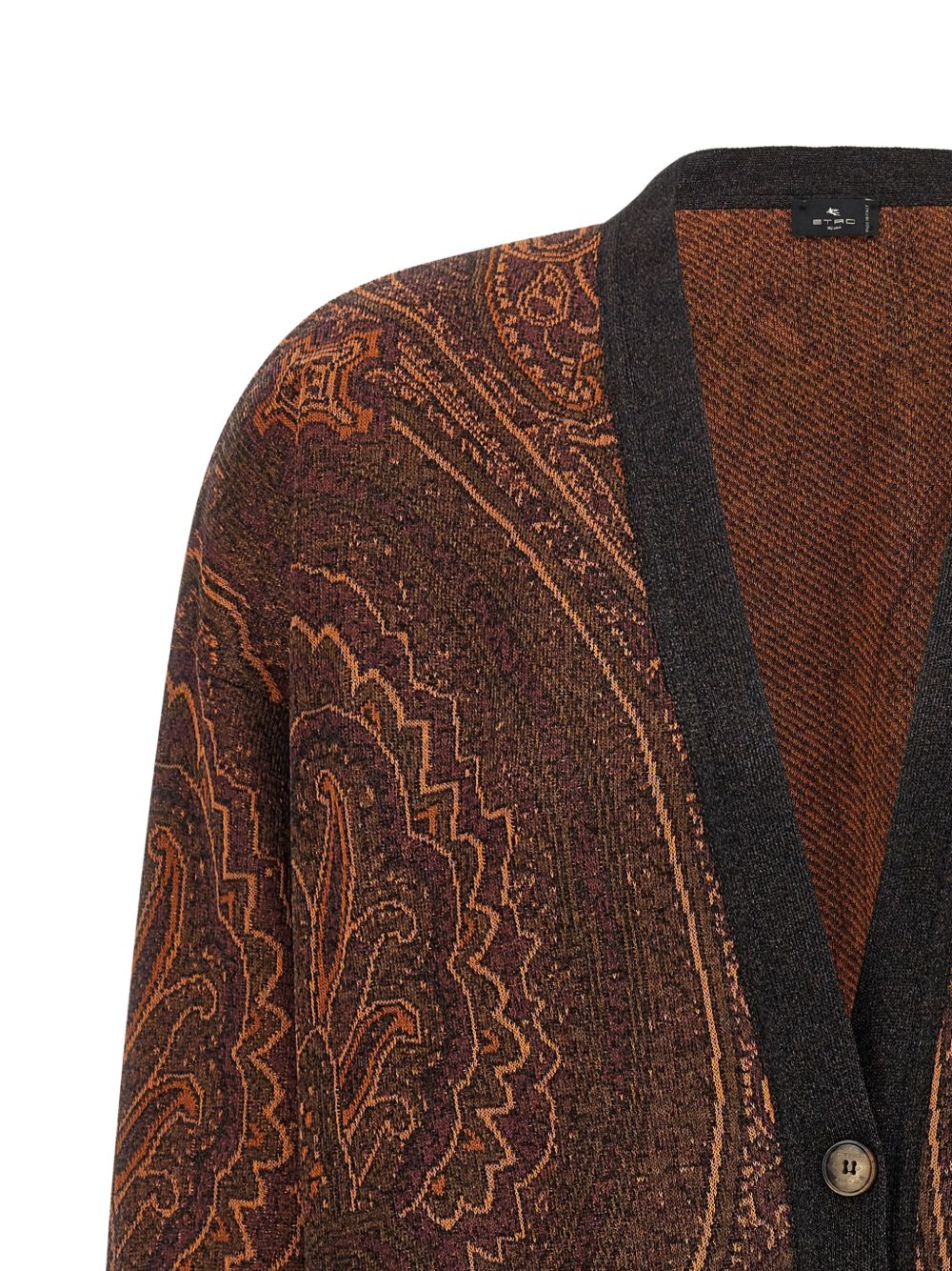 Cardigan con stampa paisley 
