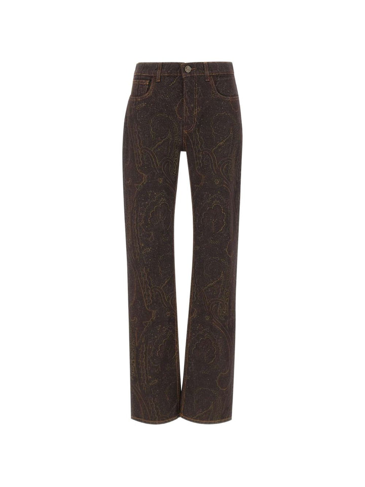 Jeans con stampa 