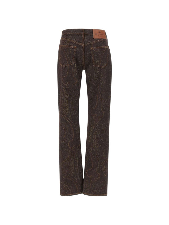 Jeans con stampa 
