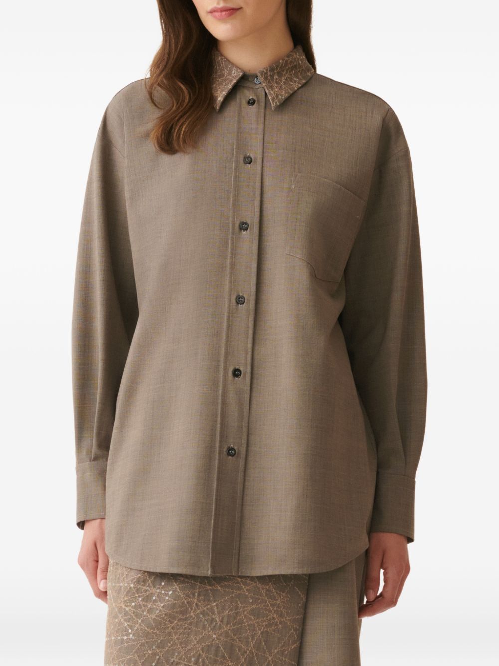 Camicia con pailettes 