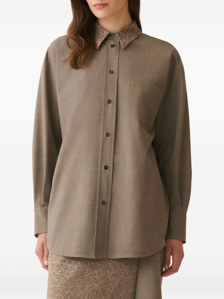 Camicia con pailettes 