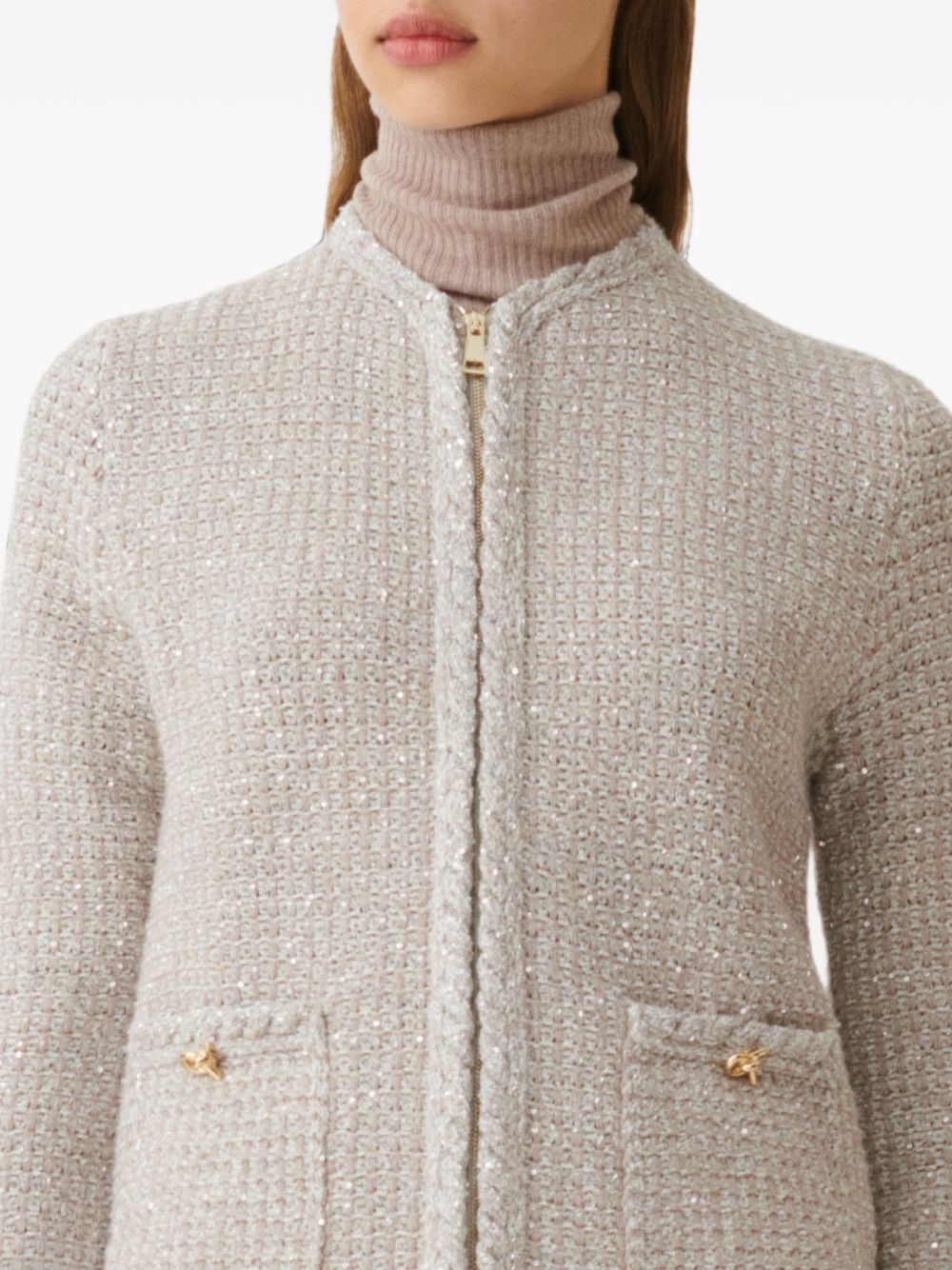 Cardigna con paillettes 