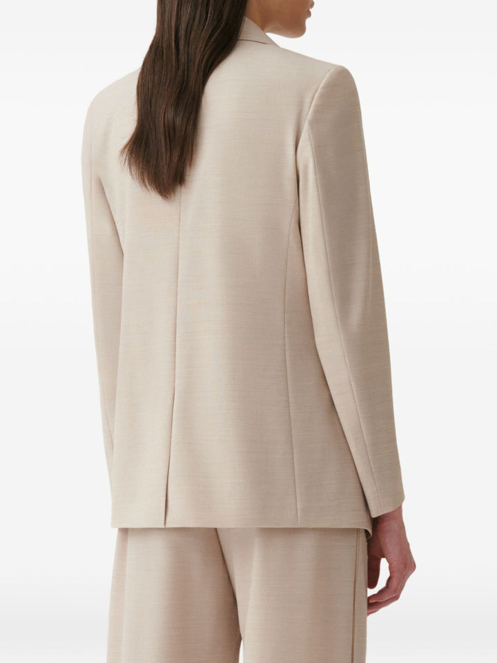 Blazer monopetto con perline 