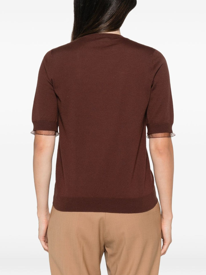 Maglia con finiture in tulle 