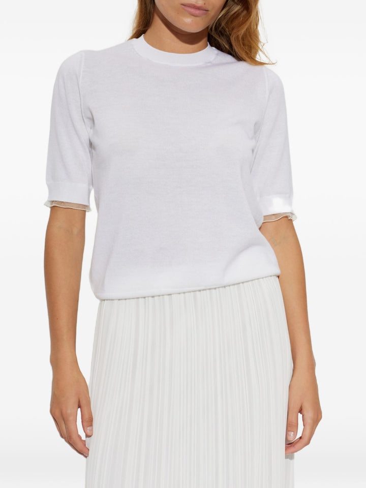 Maglia con finiture in tulle 