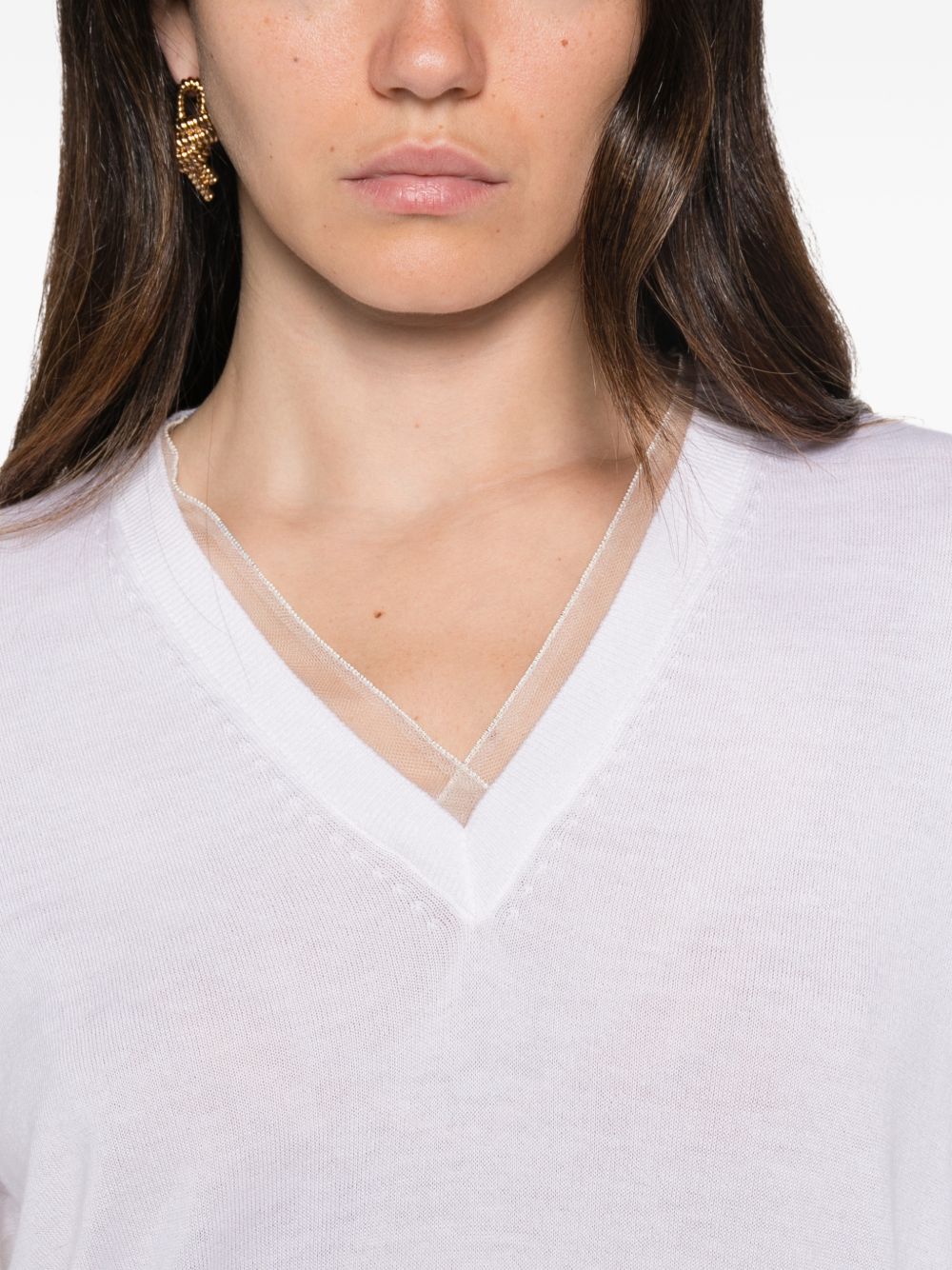 Maglione con scollo a V 