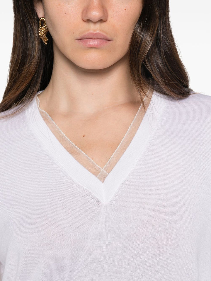 Maglione con scollo a V 
