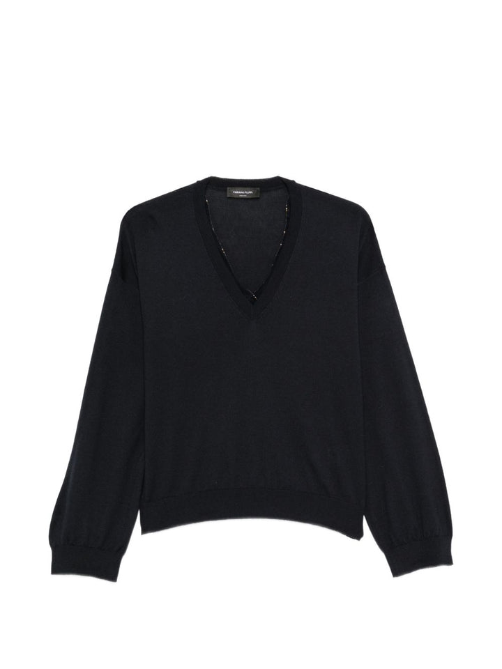 Maglione con scollo a V 