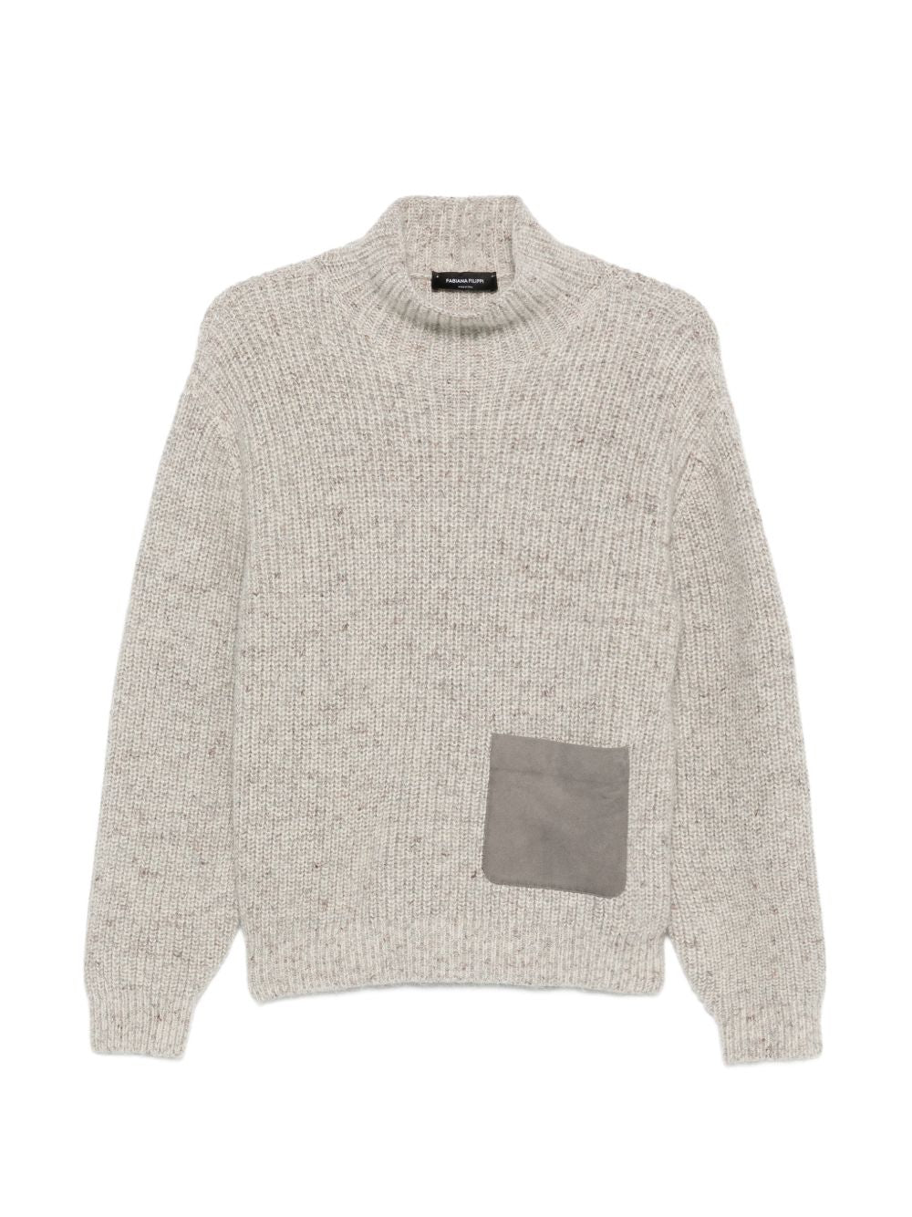 Maglione in maglia a coste 