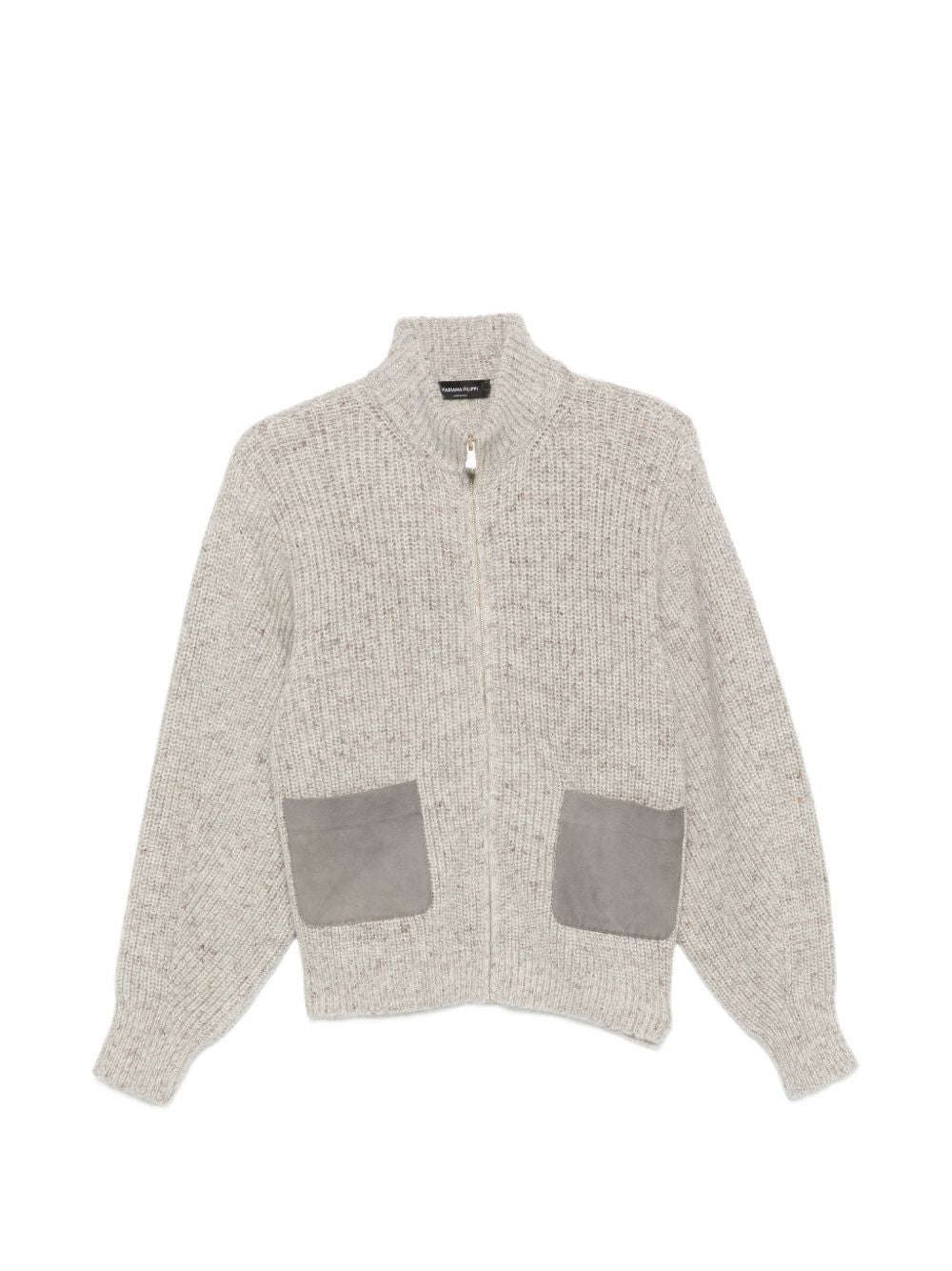 Cardigan con zip 