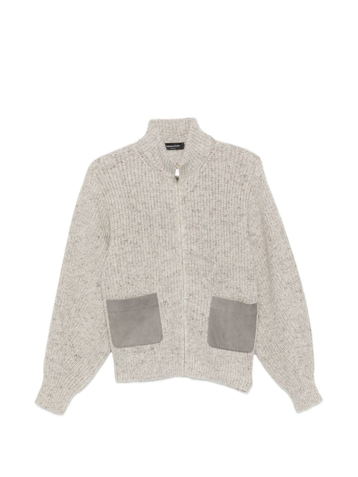 Cardigan con zip 