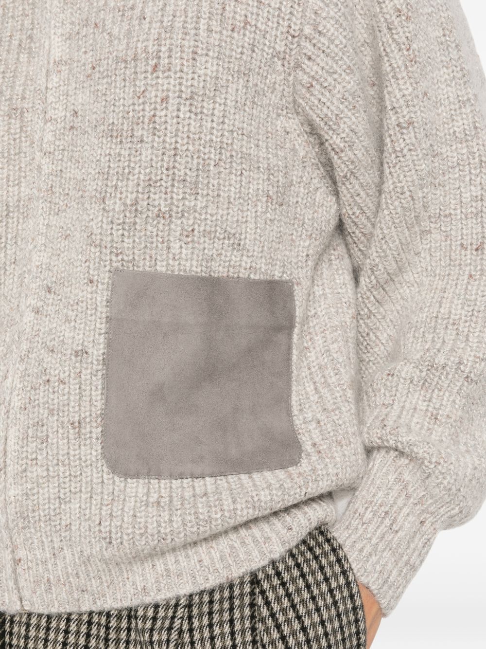 Cardigan con zip 