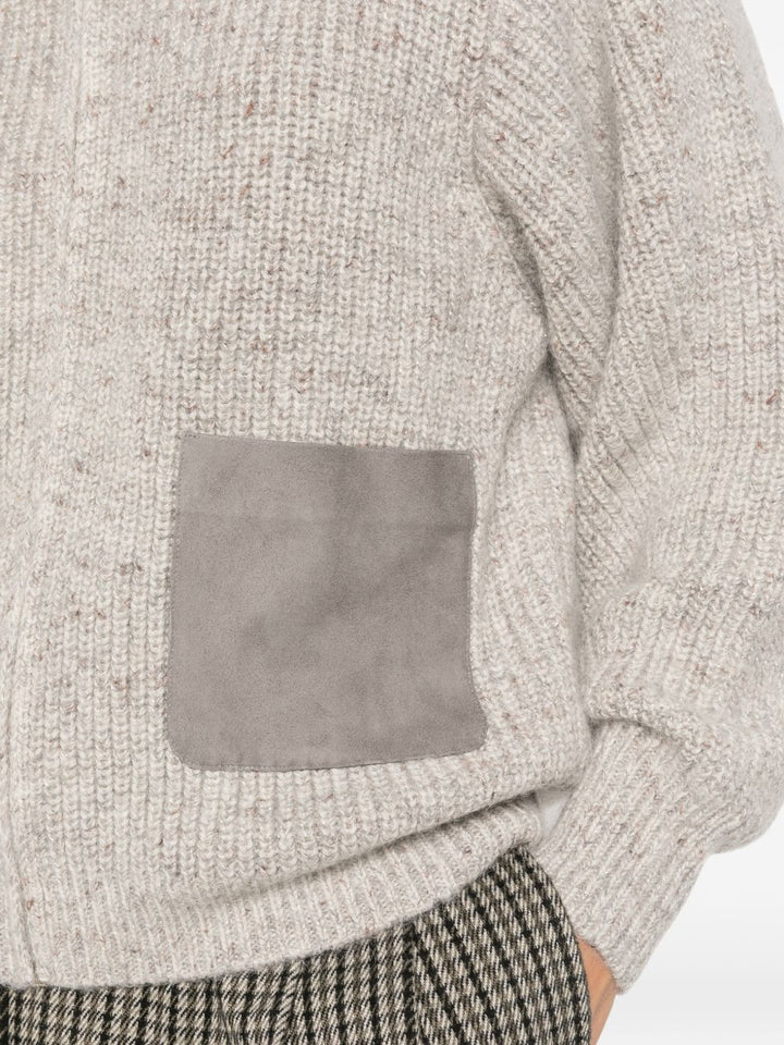 Cardigan con zip 