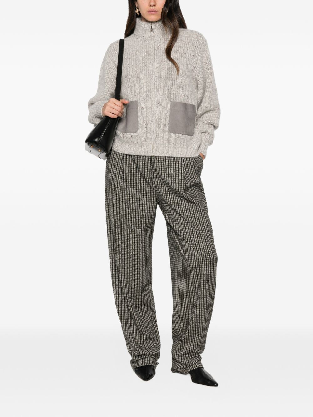 Cardigan con zip 