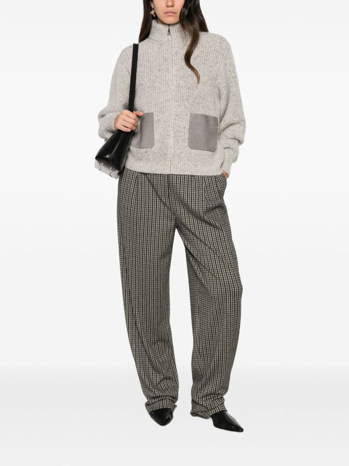 Cardigan con zip 