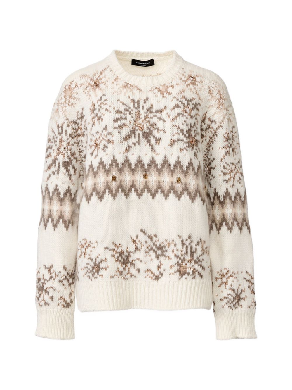 Maglione con cristalli 