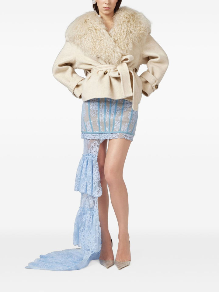 Giacca con collo shearling 