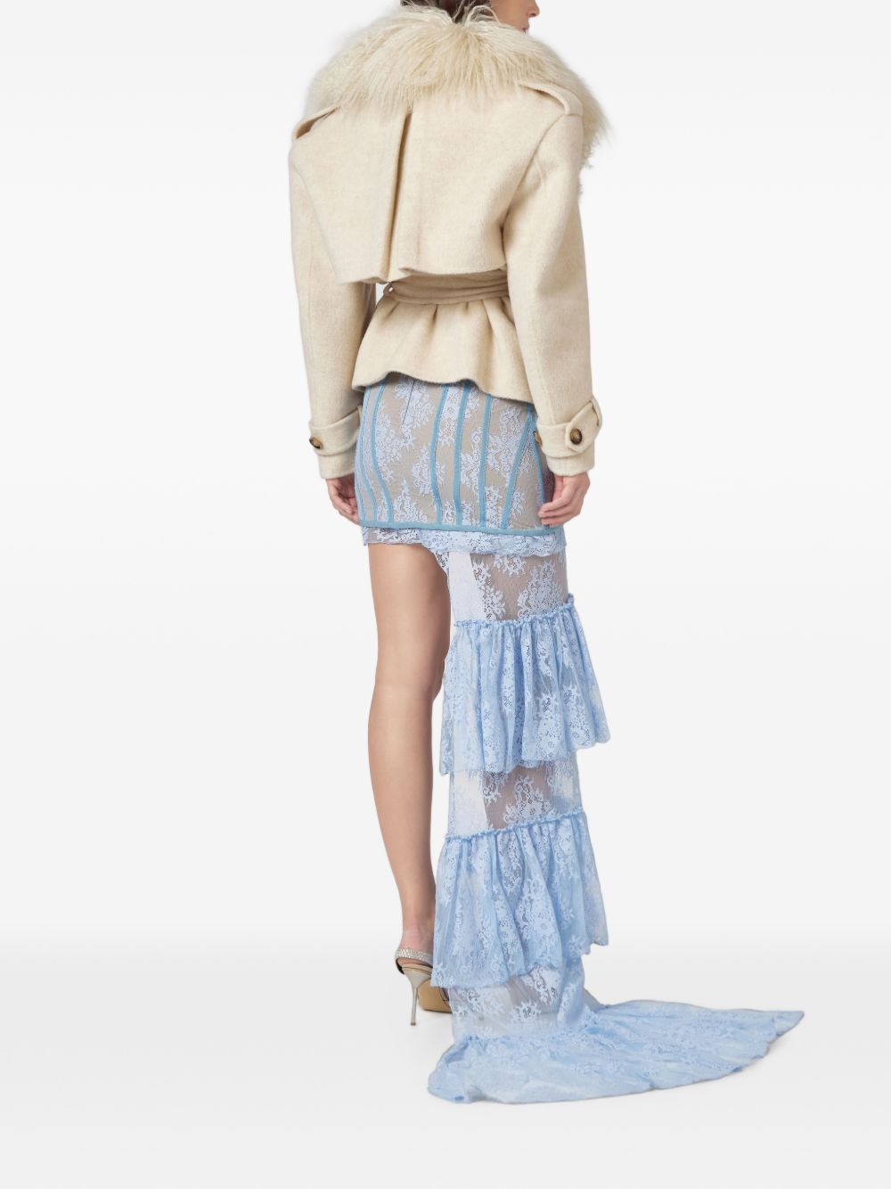 Giacca con collo shearling 