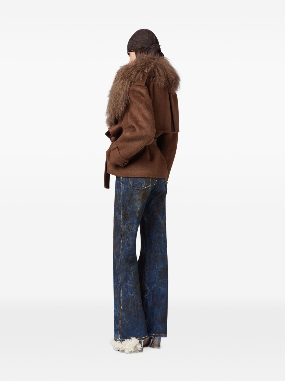Giacca con collo shearling 