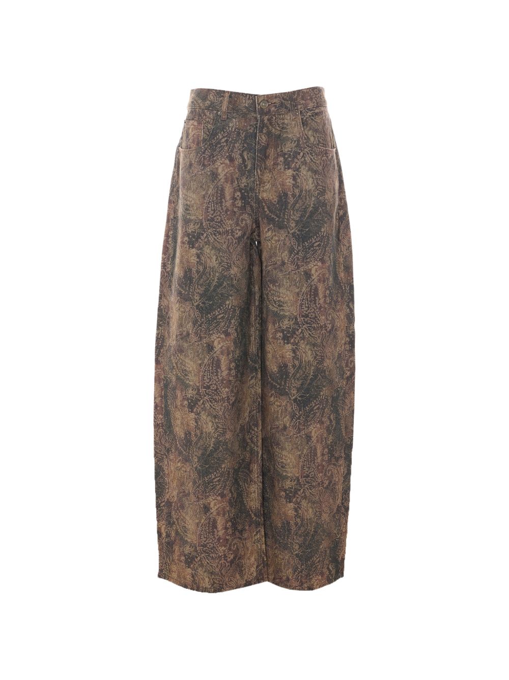 Pantaloni boyfriend con stampa glitterata di liu jo. 