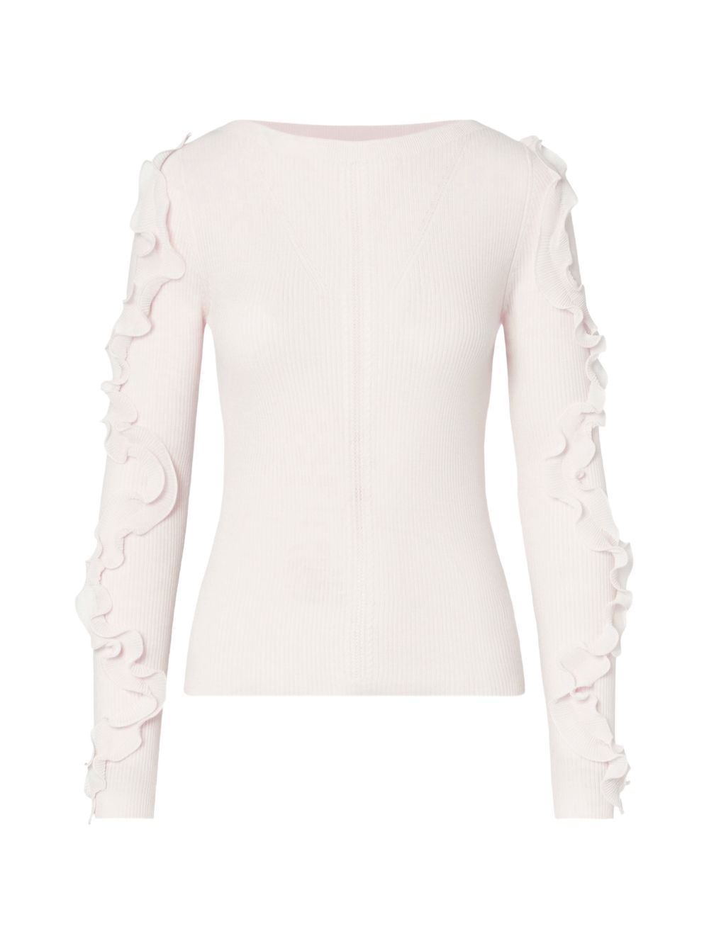 MAGLIONE TRAFORATO CON VOLANT DI LIU JO 