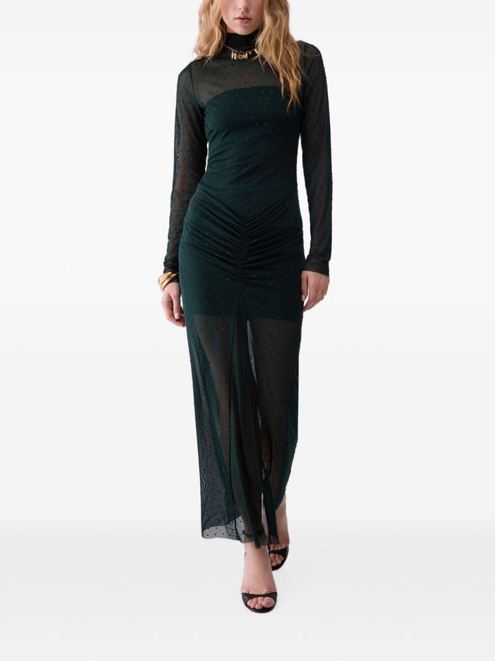 Abito lungo in tulle con strass bosco di Liu Jo 