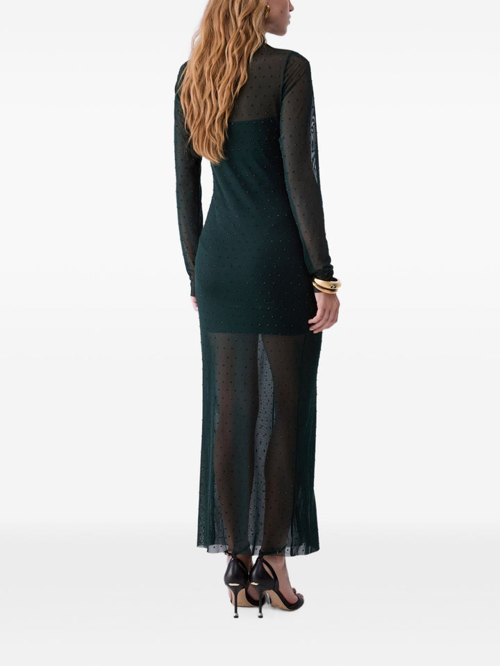 Abito lungo in tulle con strass bosco di Liu Jo 