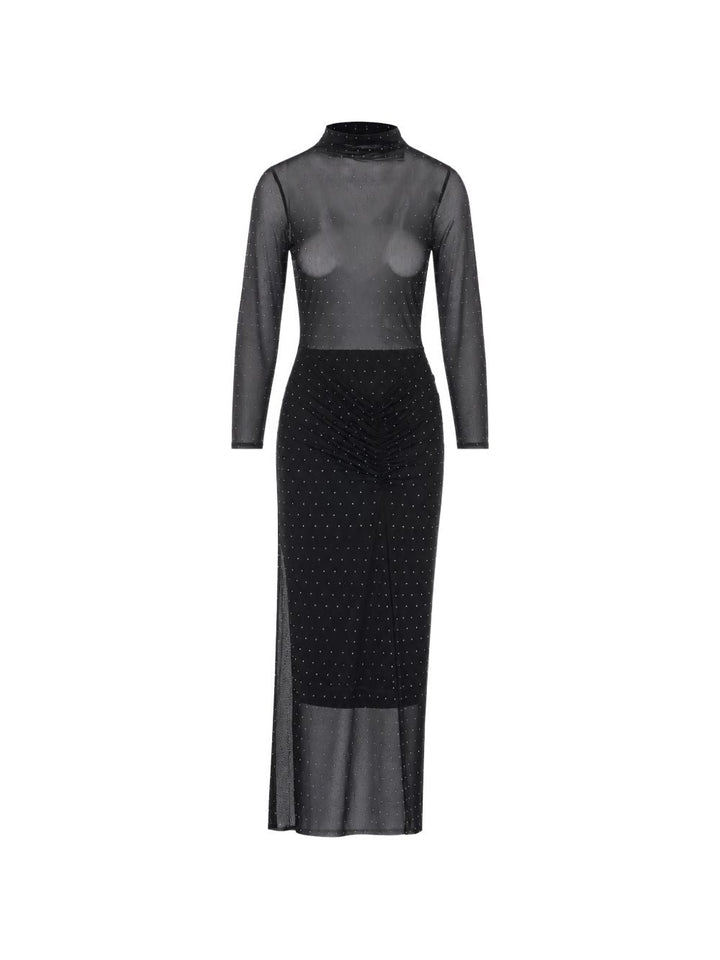 Abito lungo in tulle con strass di Liu Jo 
