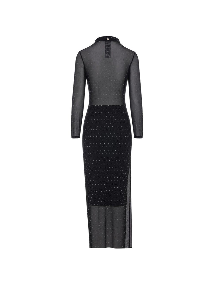 Abito lungo in tulle con strass di Liu Jo 