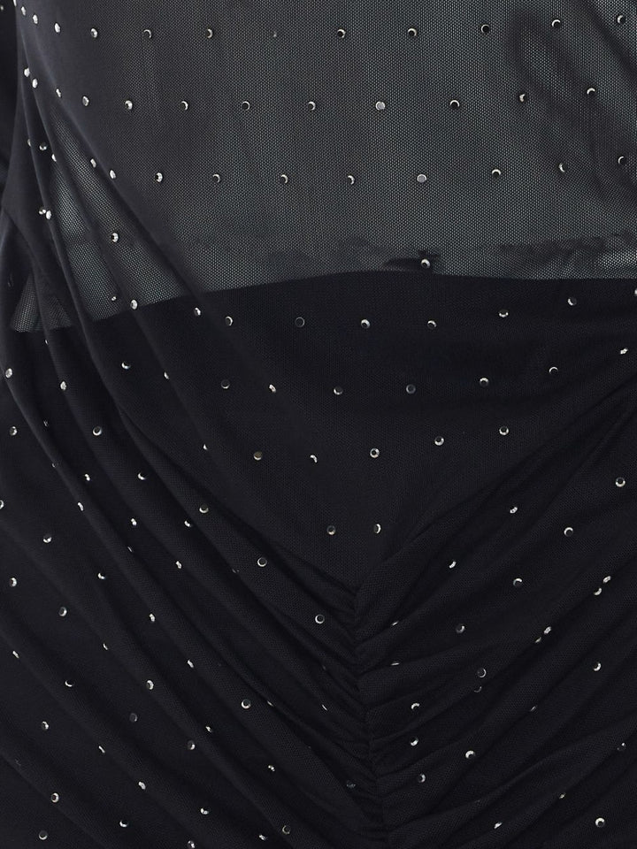 Abito lungo in tulle con strass di Liu Jo 