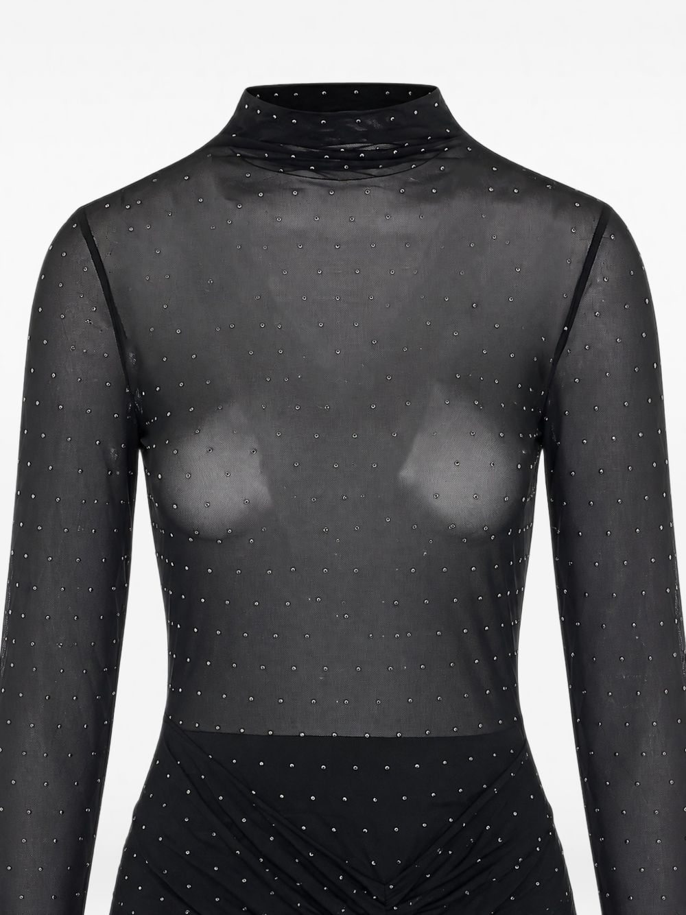 Abito lungo in tulle con strass di Liu Jo 