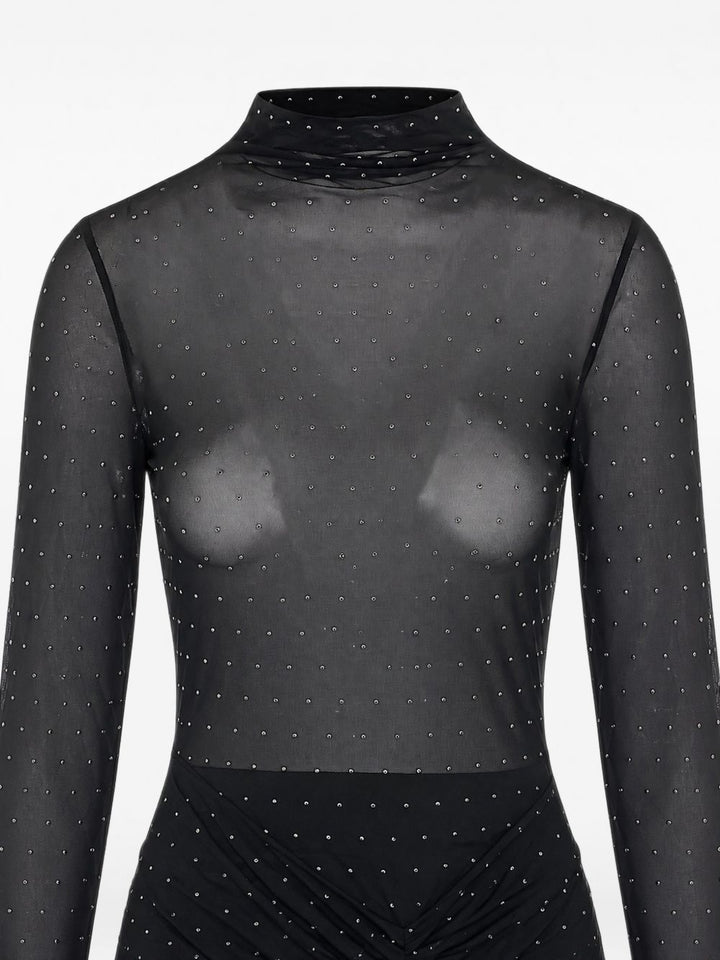 Abito lungo in tulle con strass di Liu Jo 