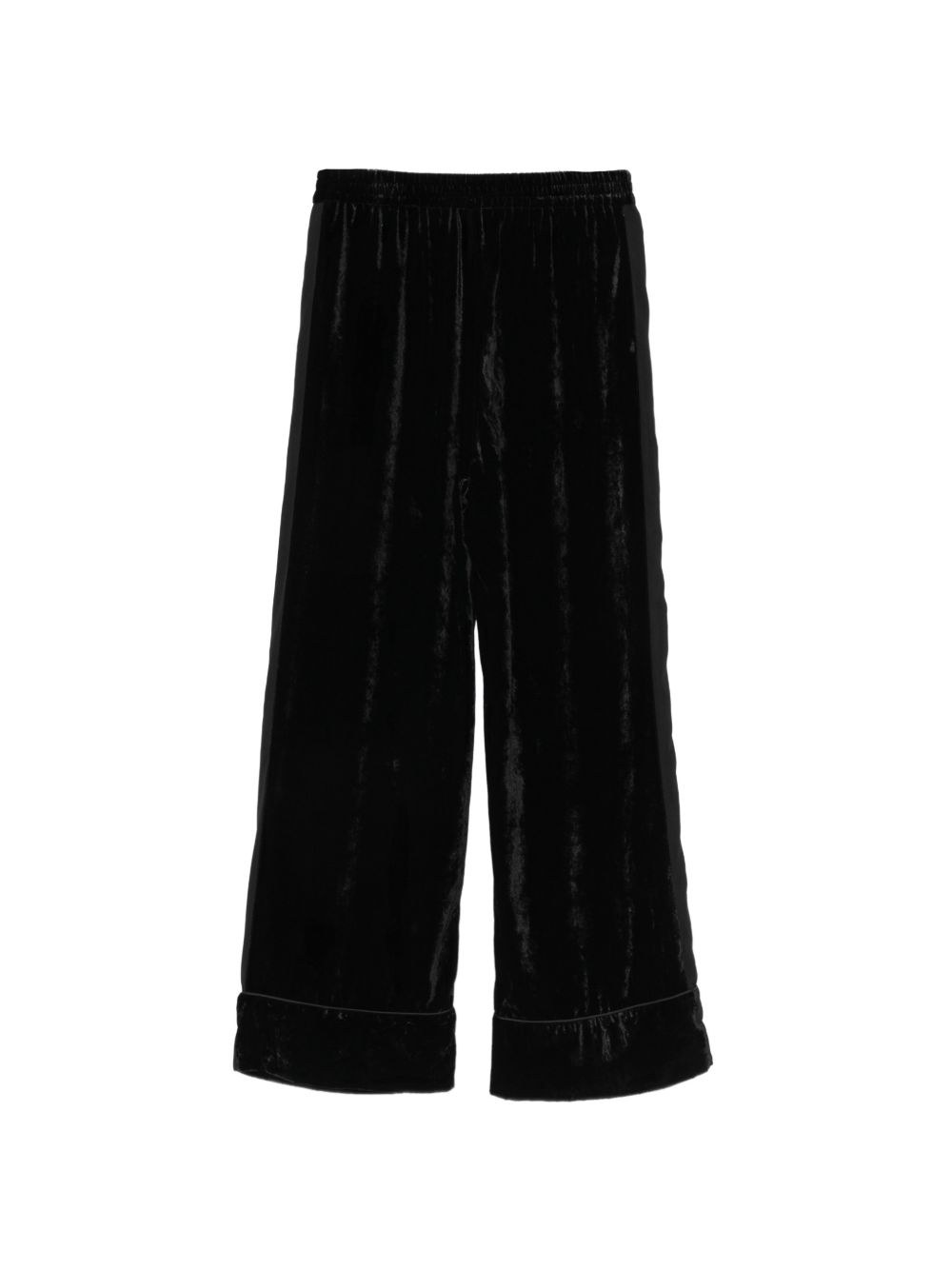 Pantaloni a gamba dritta in velluto con coulisse di Liu Jo 