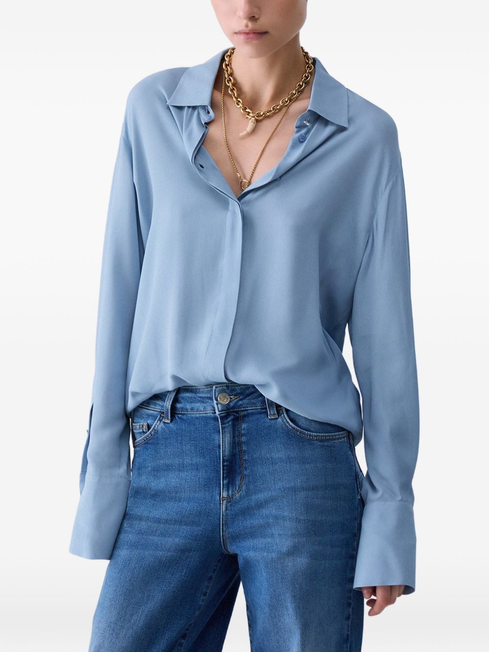 <BR/>Camicia in crêpe de chine di Liu Jo 