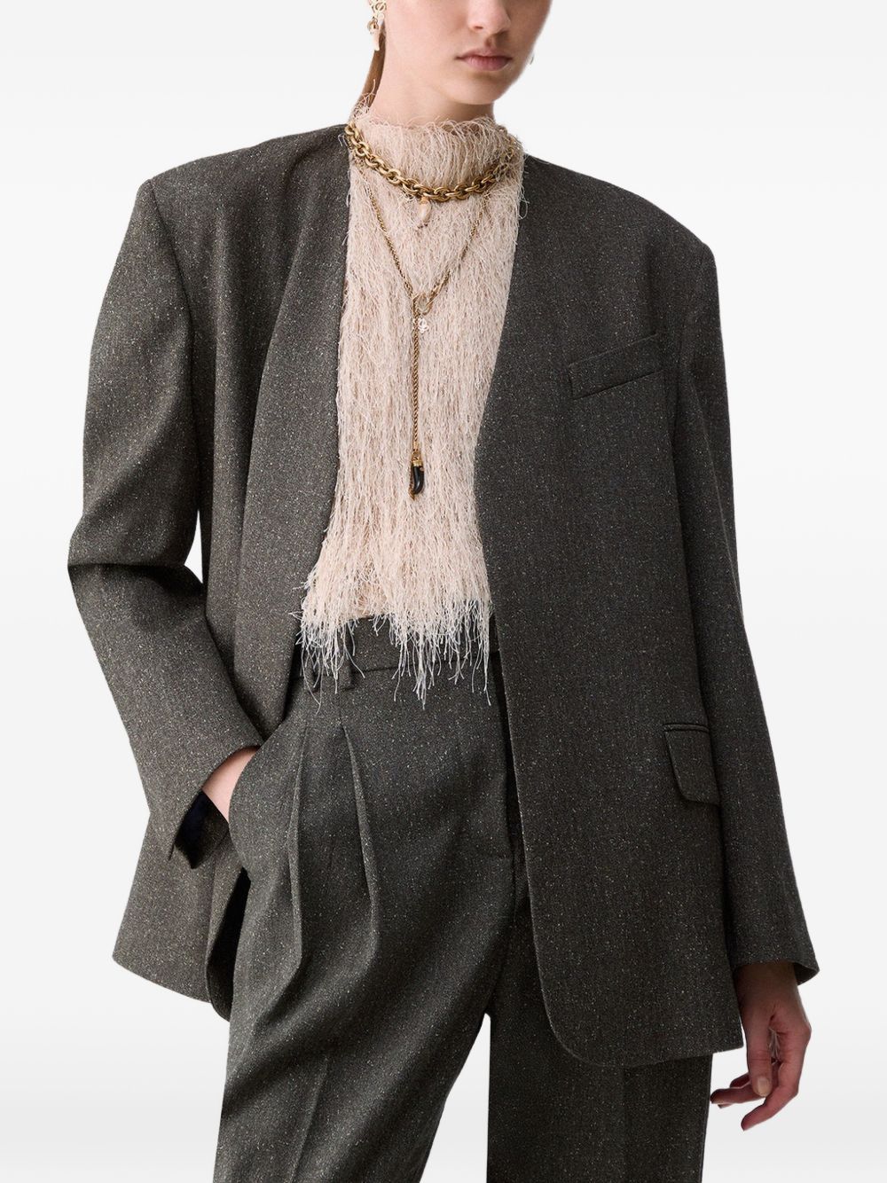 Giacca in tweed con cintura di Liu Jo 