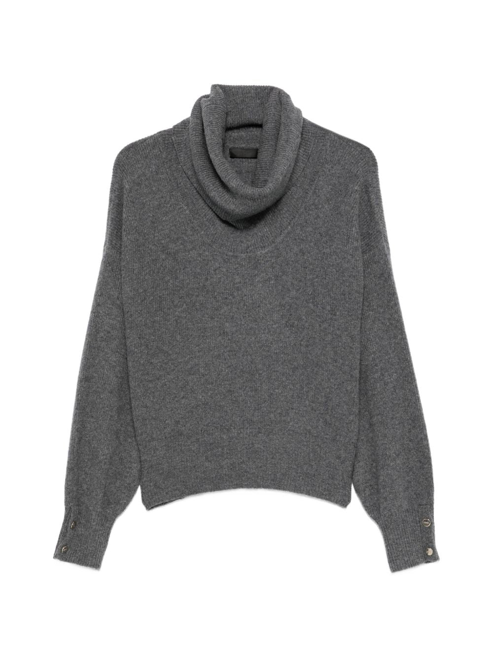 Maglione a collo alto in pura lana. 