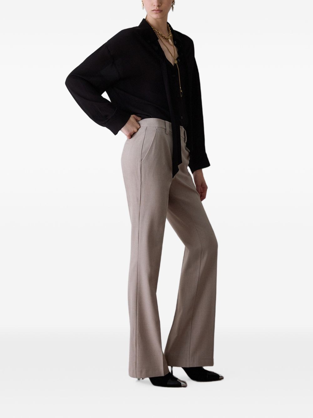 Pantaloni a zampa d&