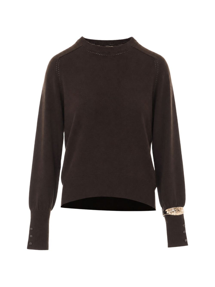 Maglione con decorazioni sui polsini di liu jo. 