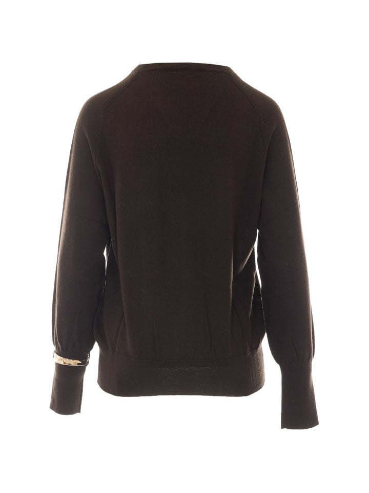 Maglione con decorazioni sui polsini di liu jo. 