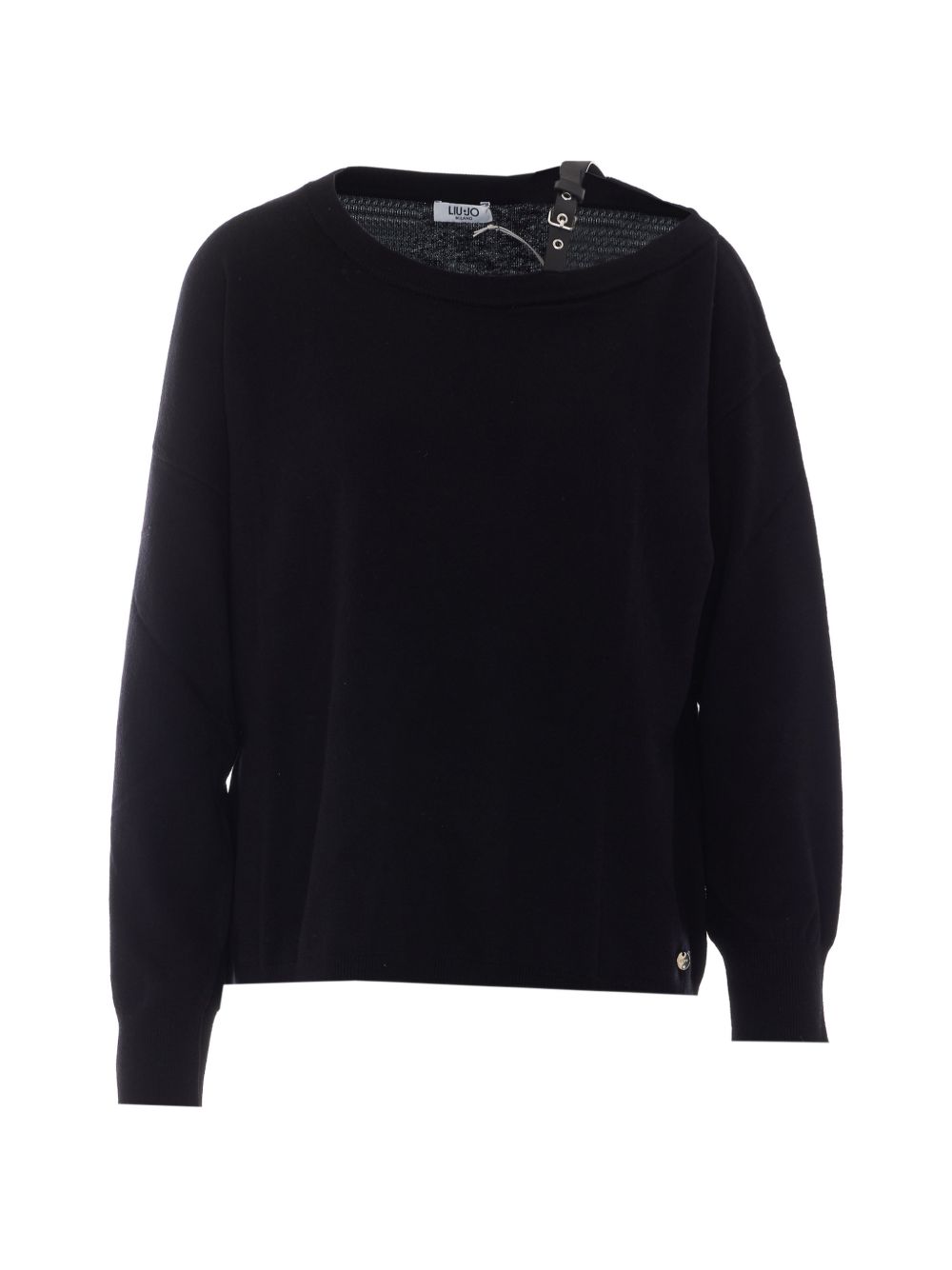 <BR/>Maglione lavorato a maglia con dettagli a spalline<BR/><BR/> 