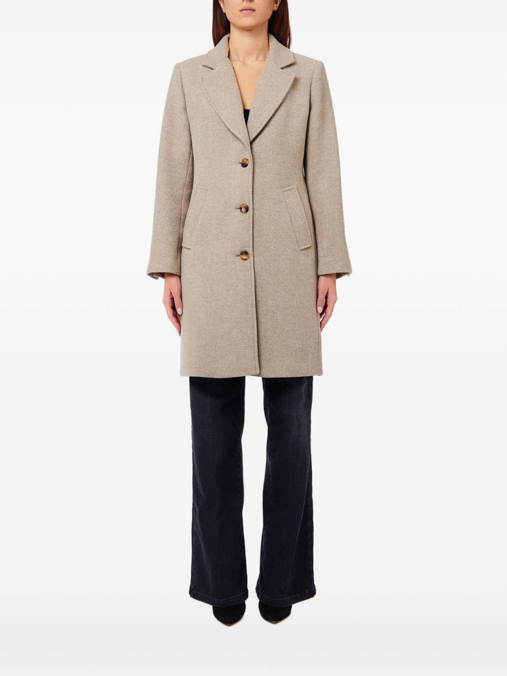 Cappotto midi in misto lana 