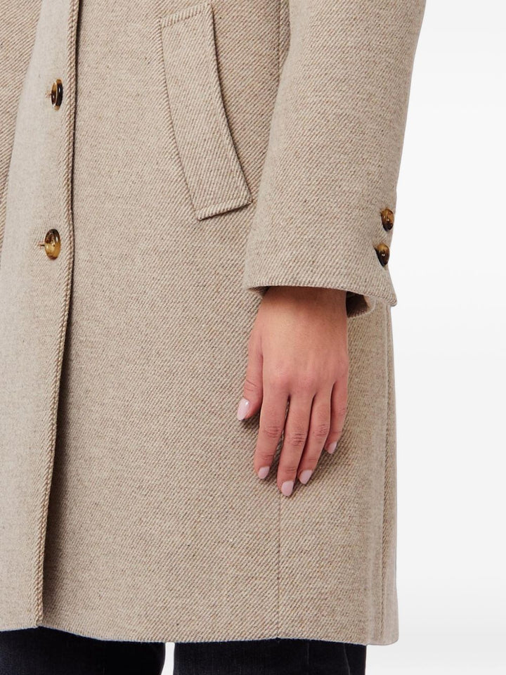 Cappotto midi in misto lana 