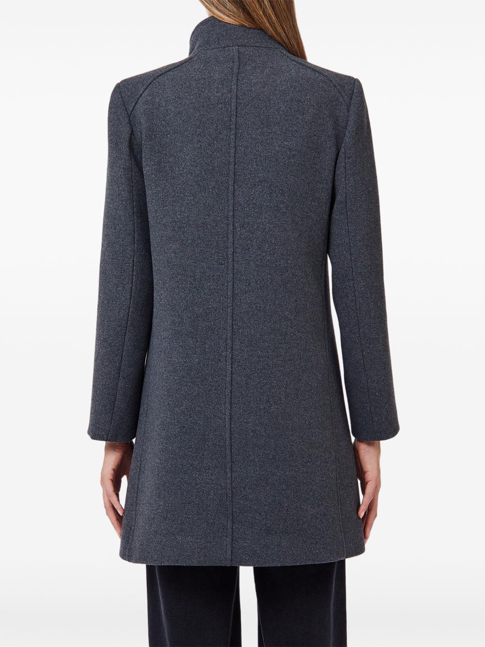 Cappotto midi in tessuto misto lana 