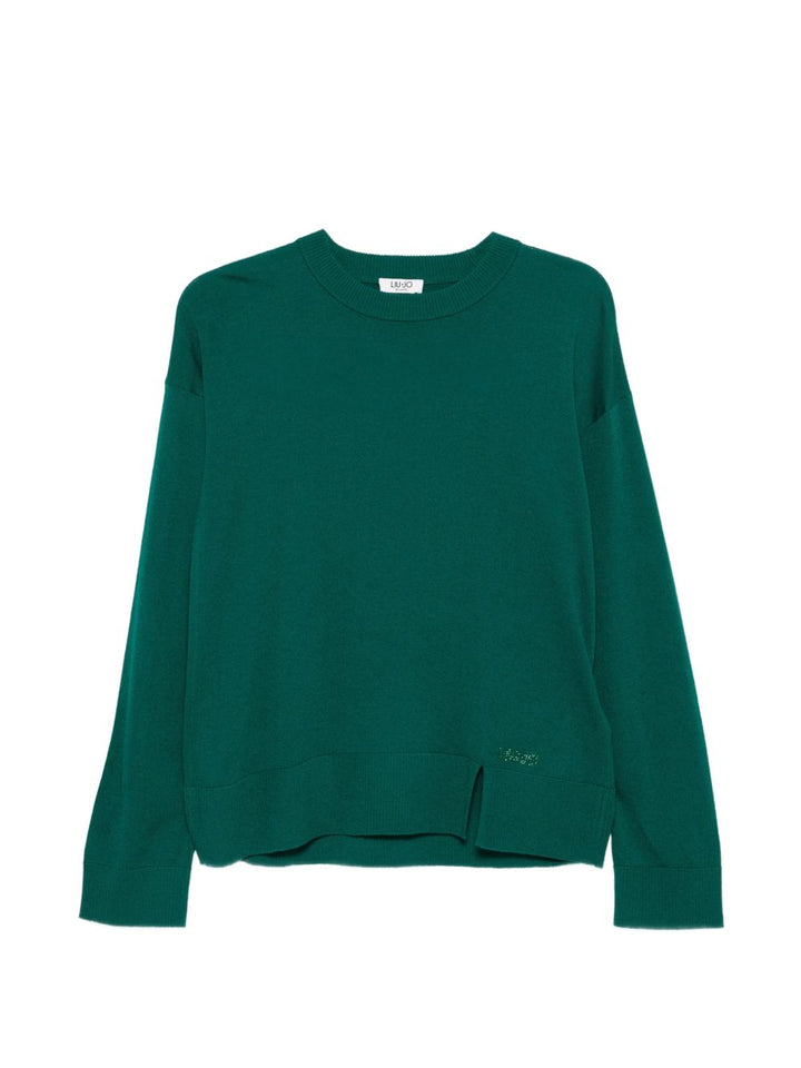 Maglione lavorato in maglia in misto lana 